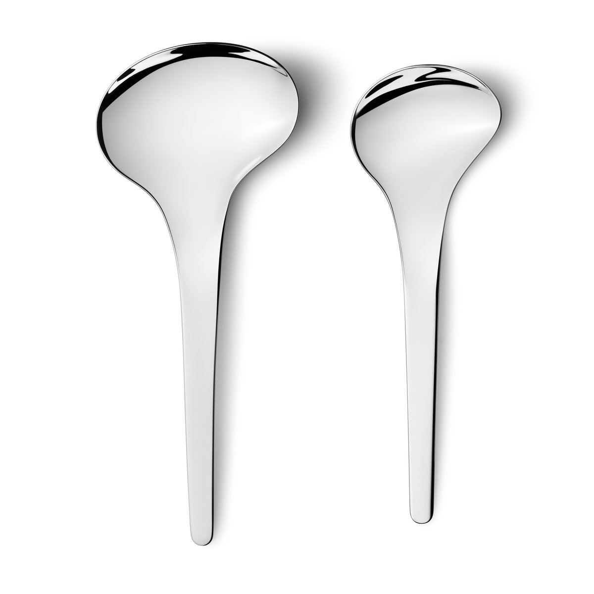 Georg Jensen Bloom serving spoon 2-pack | Scandinavian Design | Serving utensils | Grey