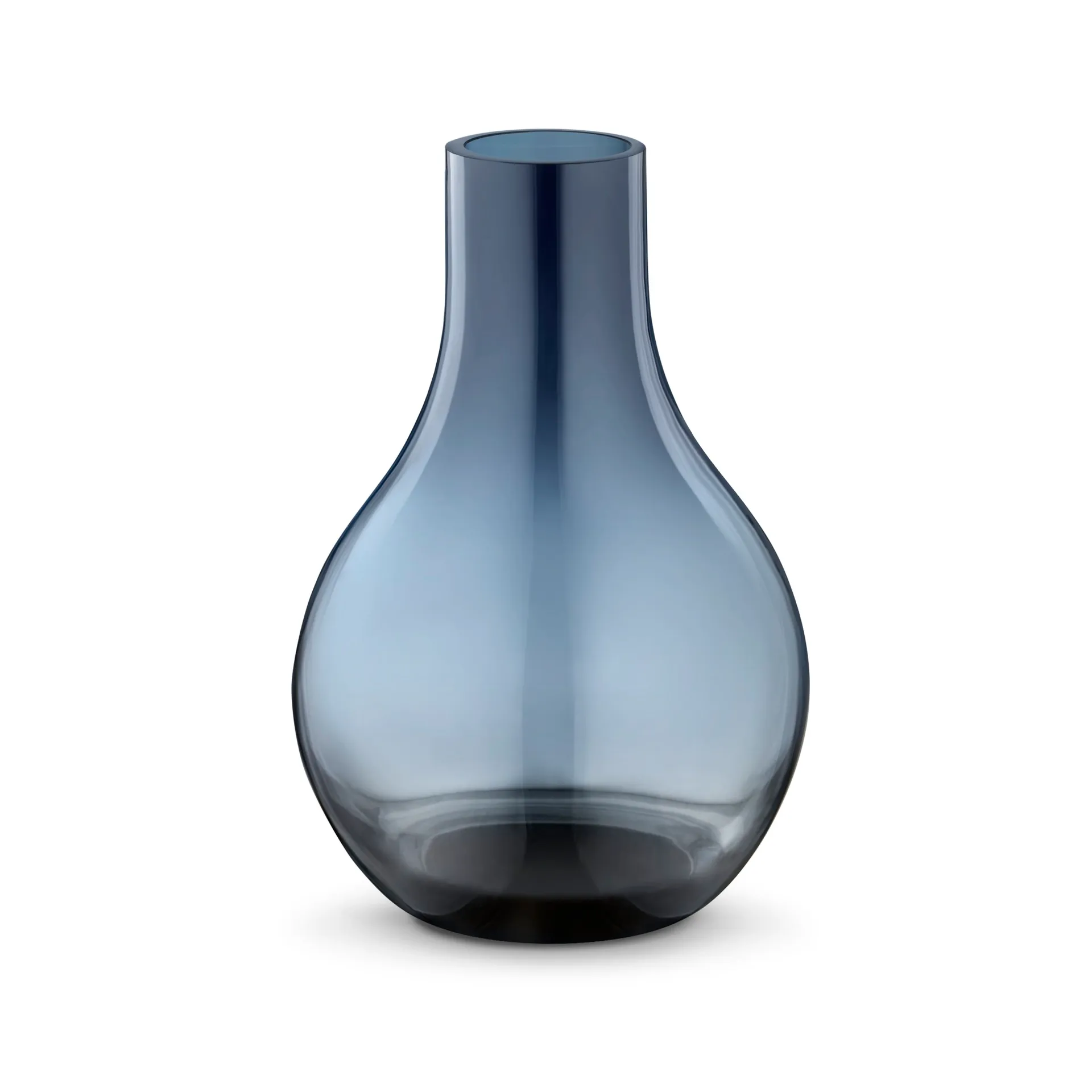 Cafu glass vase blue, extra small, 14.8 cm Georg Jensen
