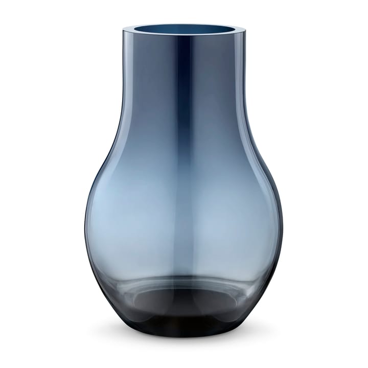 Cafu glass vase blue - medium, 30 cm - Georg Jensen