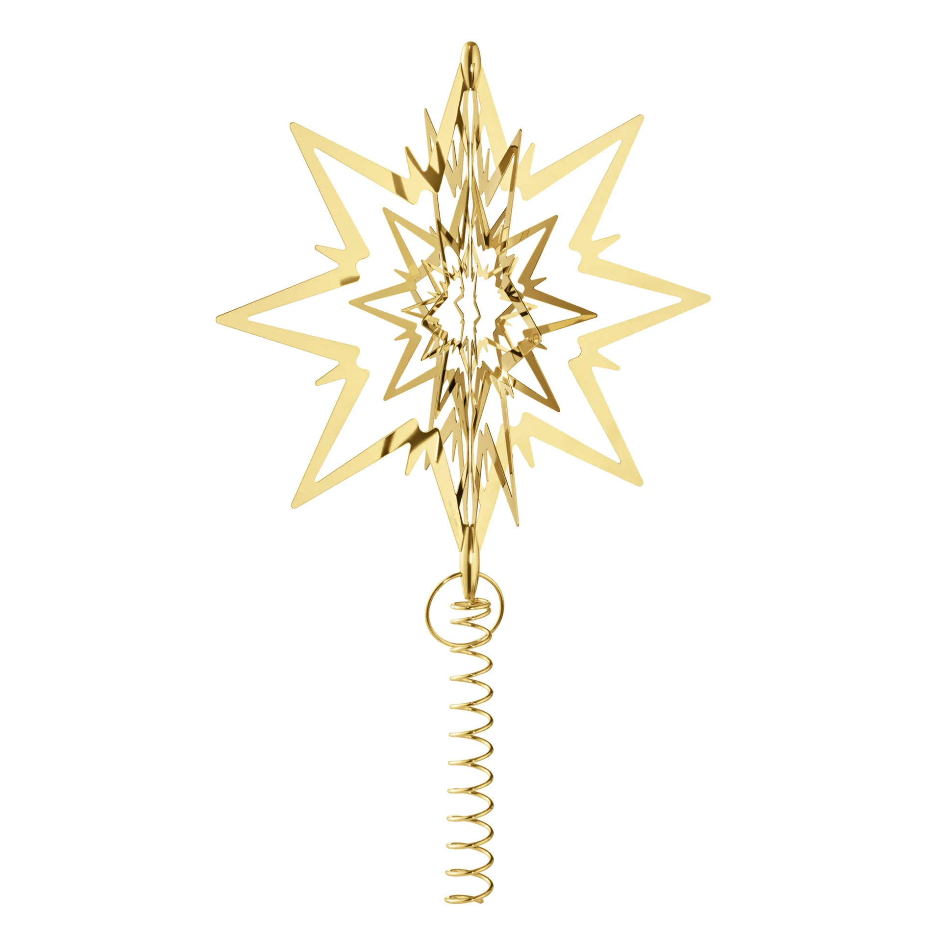 Christmas Collectibles top star large, gold-plated Georg Jensen