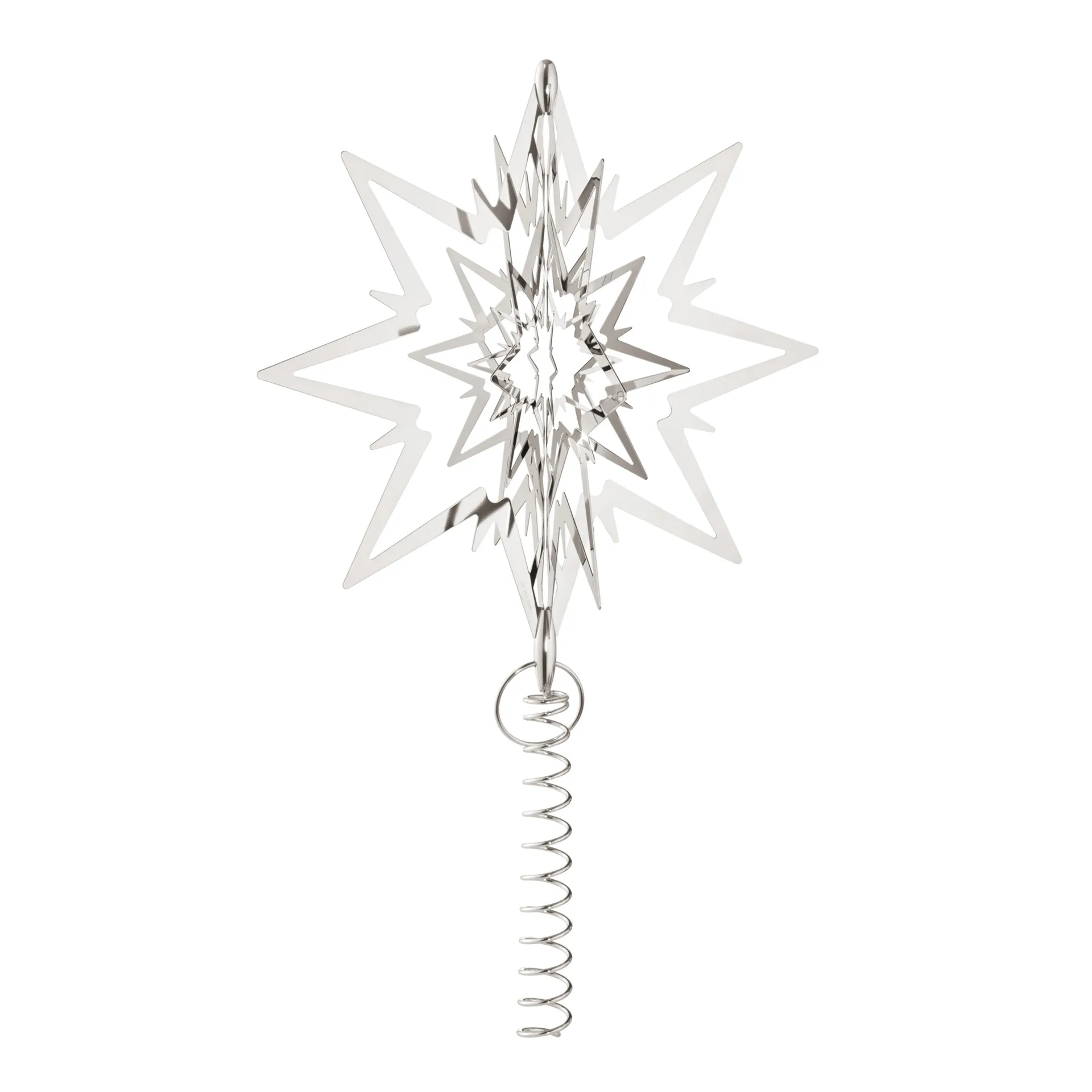 Christmas Collectibles top star large, palladium-plated Georg Jensen