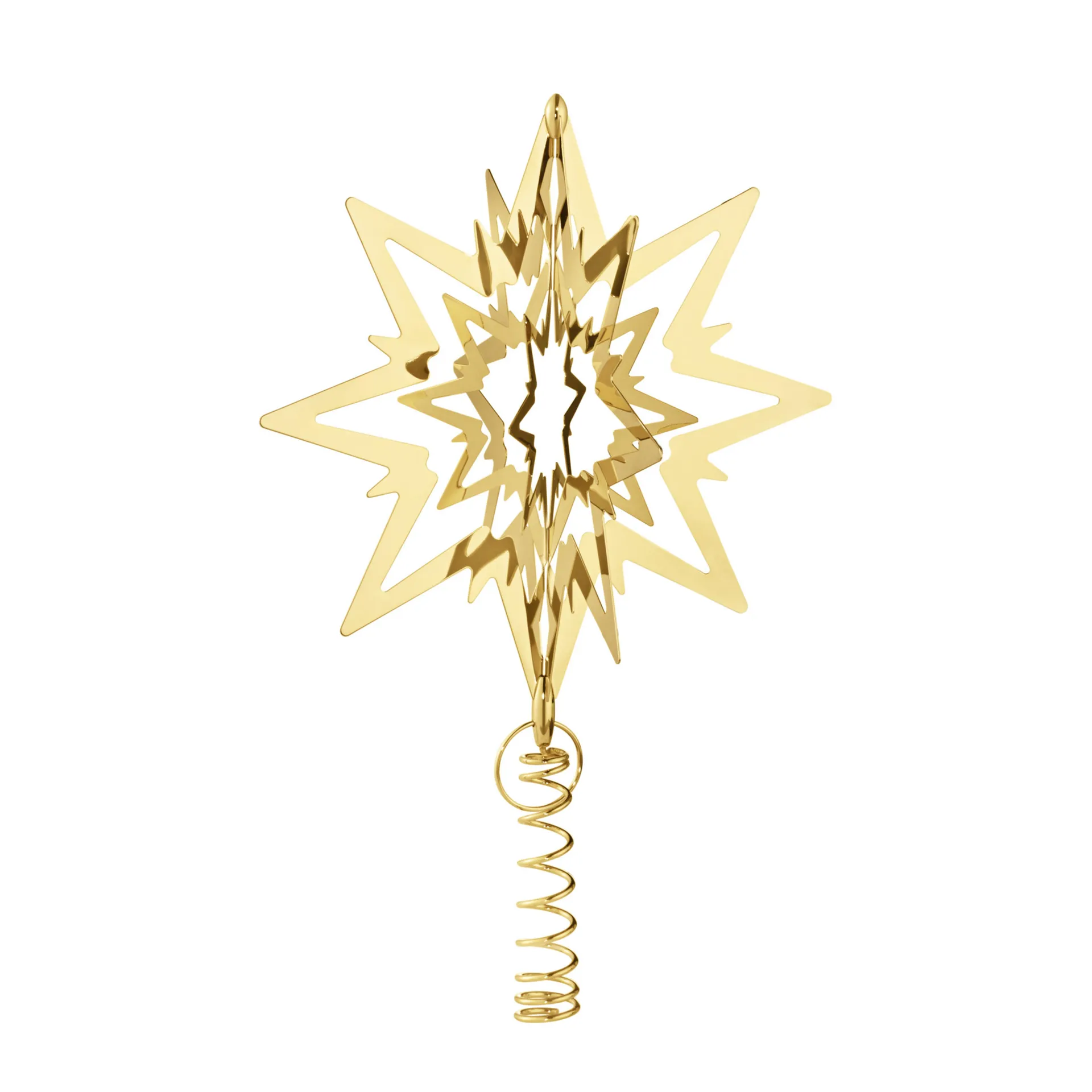Christmas Collectibles top star medium, gold-plated Georg Jensen