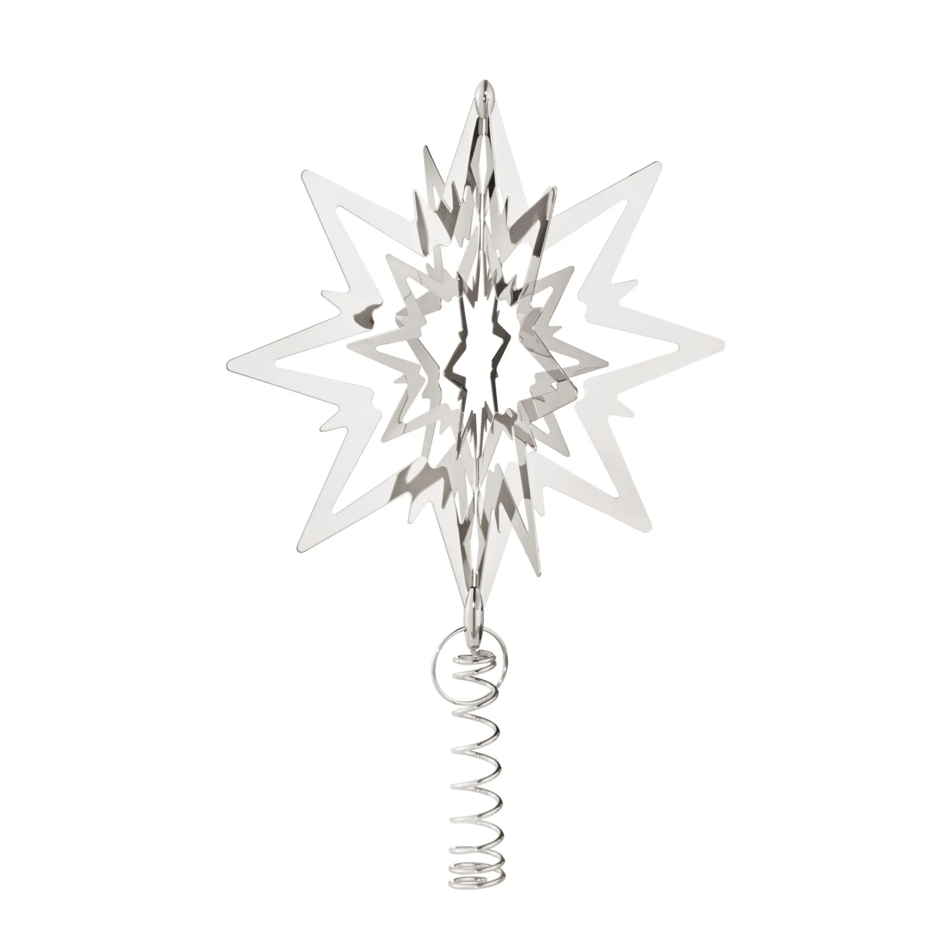 Christmas Collectibles top star medium, palladium-plated Georg Jensen