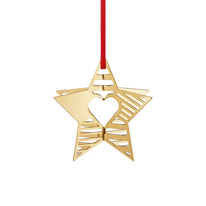 Christmas decoration star - gold-plated - Georg Jensen