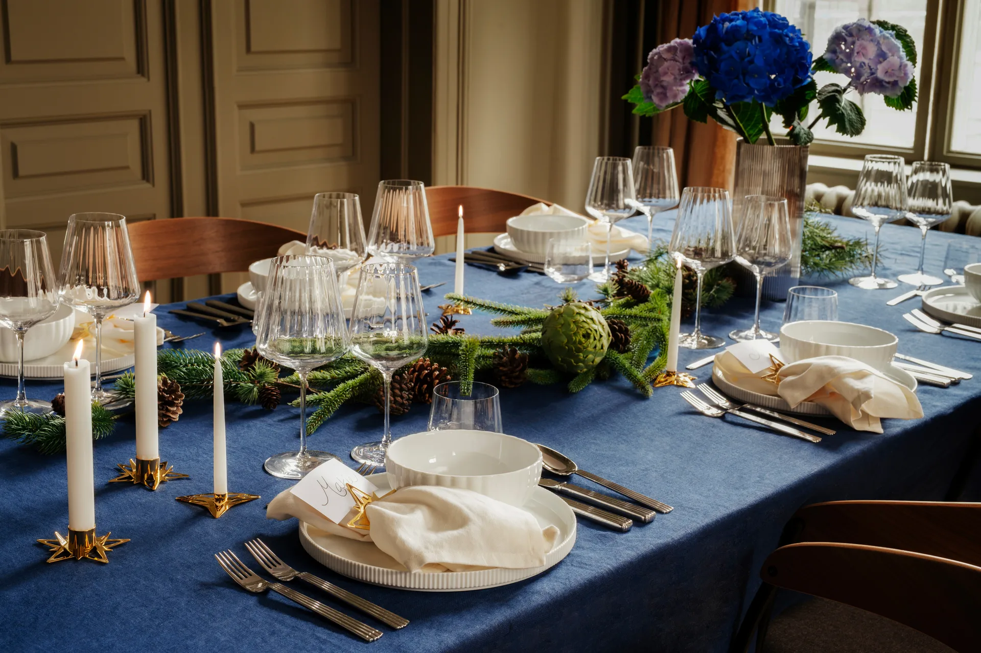 Classic christmas star napkin ring Ø9 cm 2-pack, Gold Georg Jensen