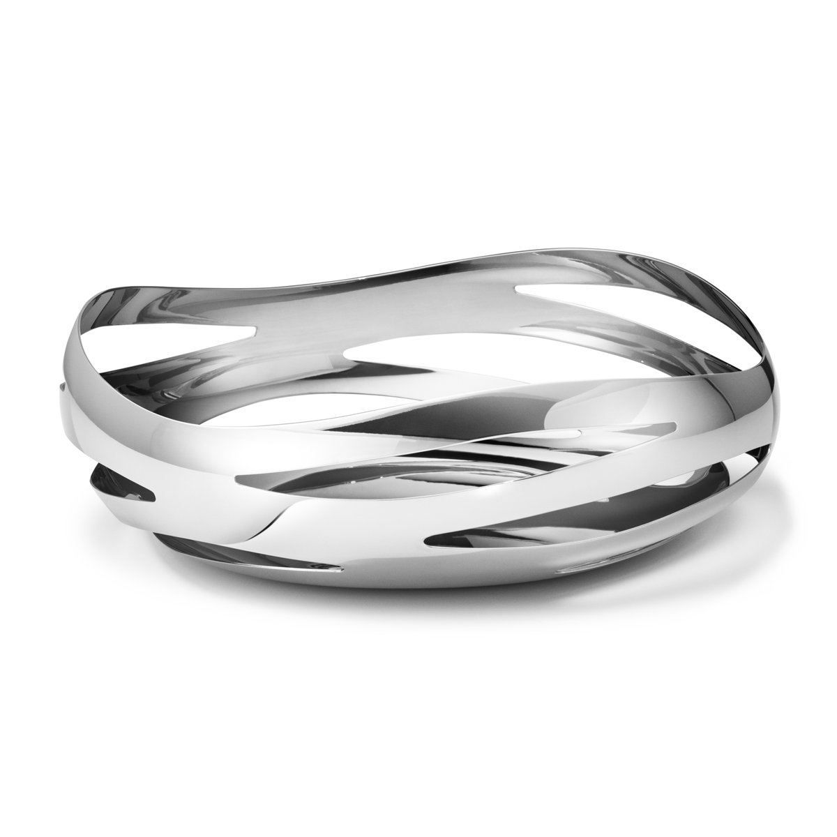 Georg Jensen Cobra bread basket stainless steel | Scandinavian Design | Bread baskets | Silver-coloured