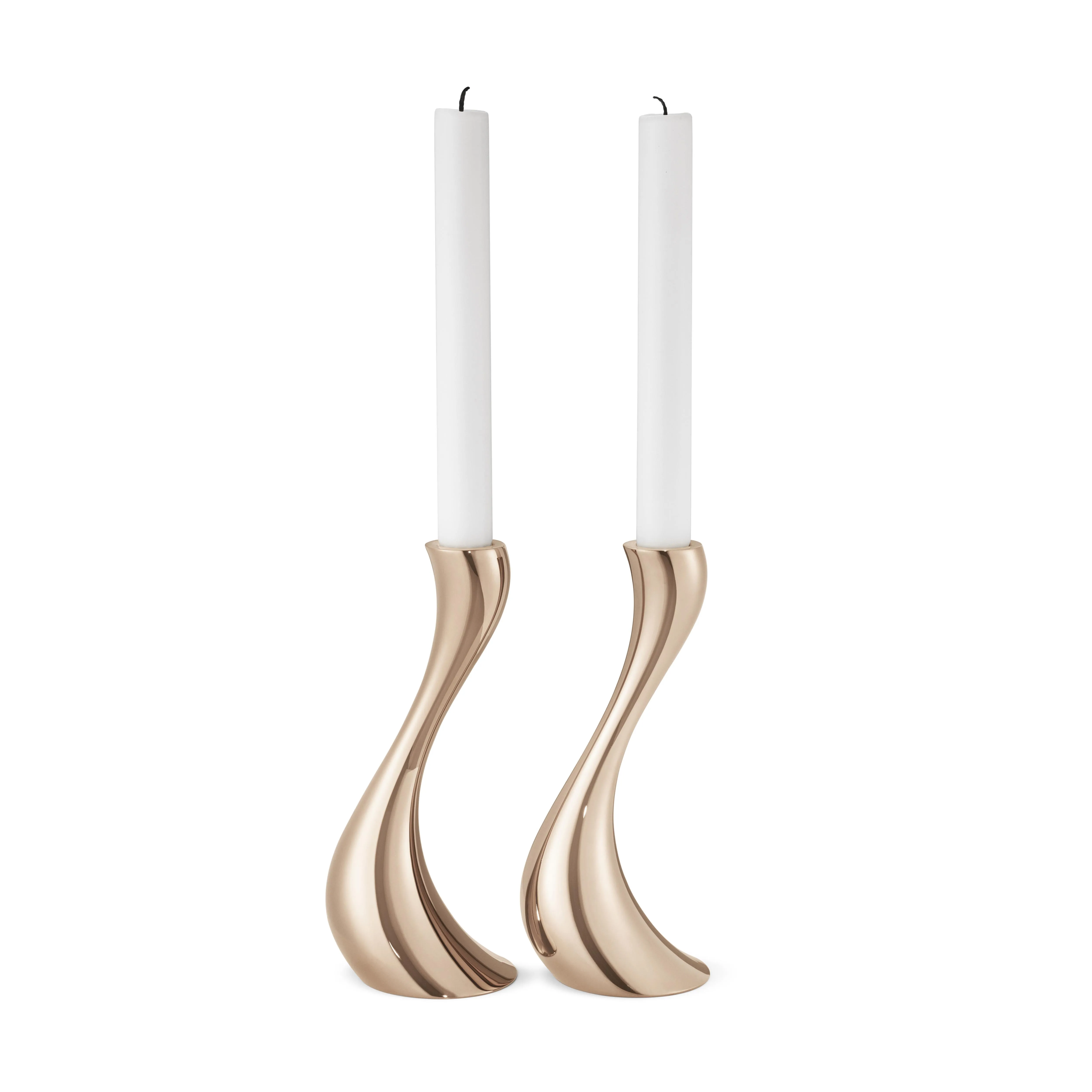 Cobra candle holder 2pack roségold from Jensen