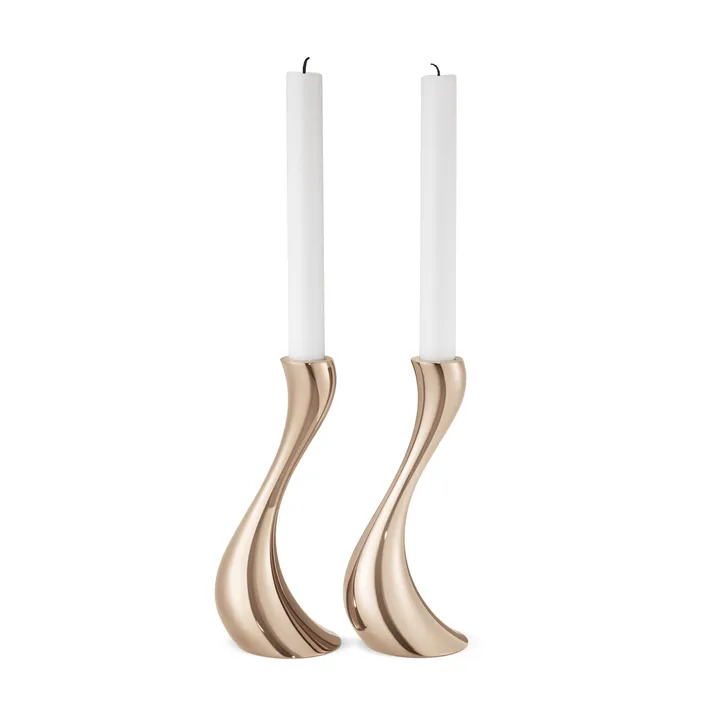 Cobra candle holder 2pack roségold from Jensen