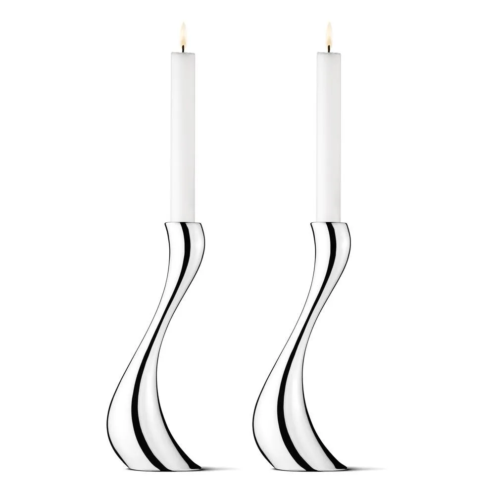 Georg Jensen Cobra candleholder 2-pack large, 24 cm