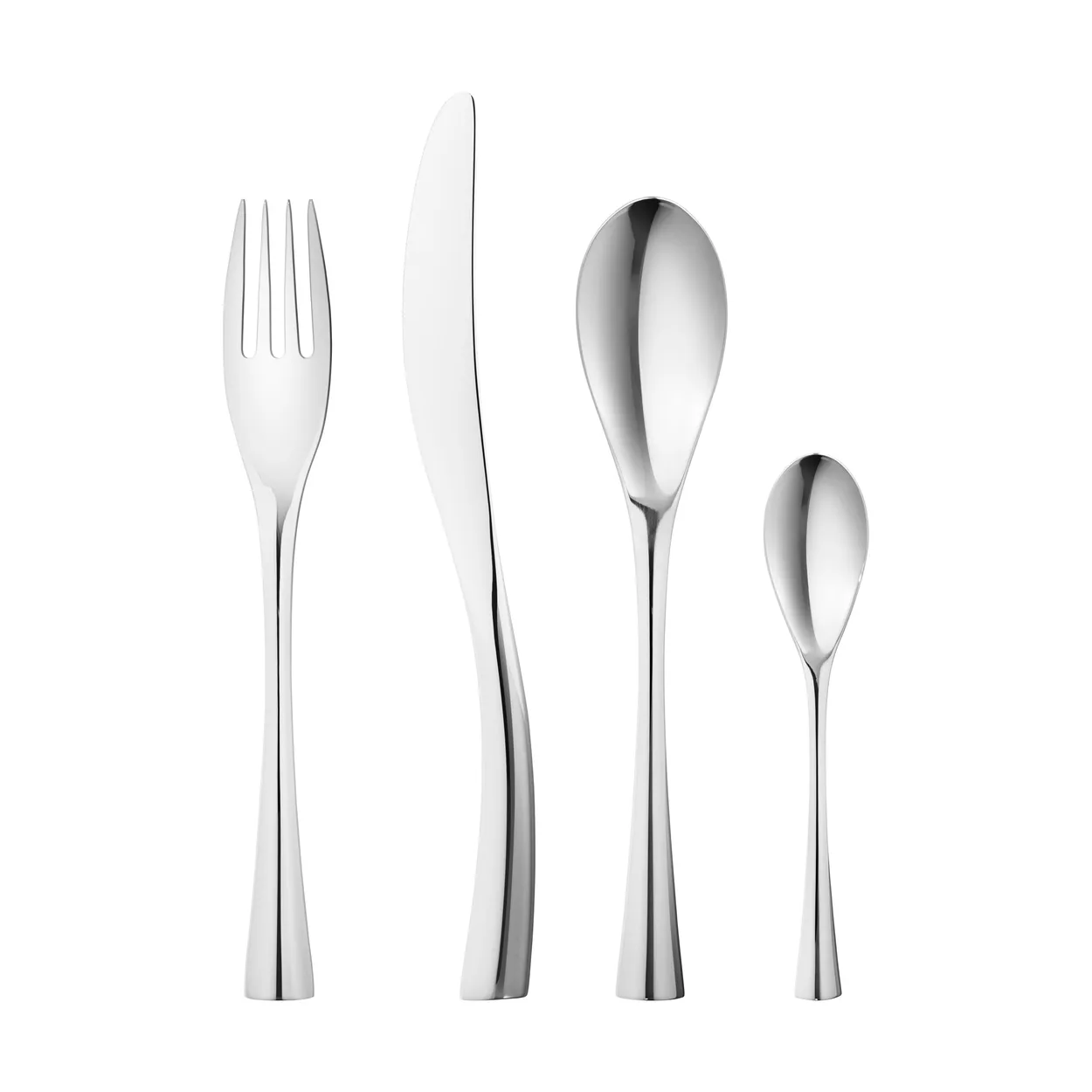 Georg Jensen Cobra cutlery stainless steel 4 pieces