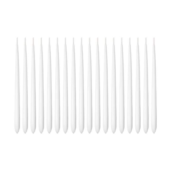 Cobra Hanukkah candles 18-pack - White - Georg Jensen