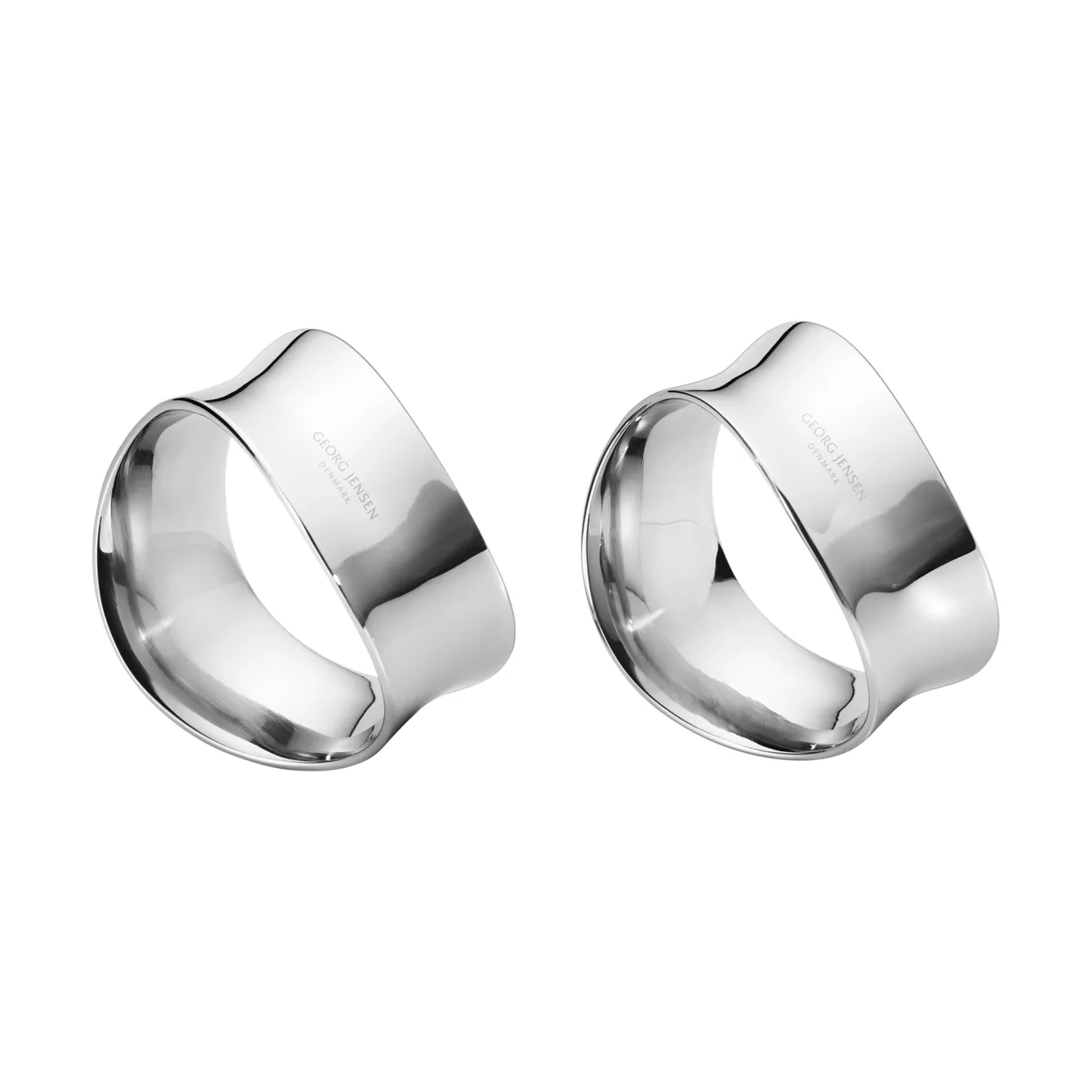 Georg Jensen Cobra napkin ring 2-pack Stainless steel