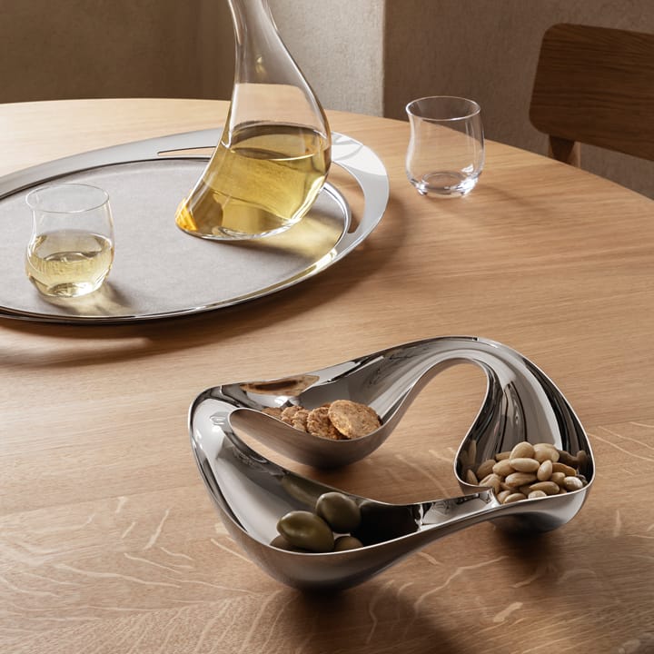 Cobra serving tray - stainless steel - Georg Jensen