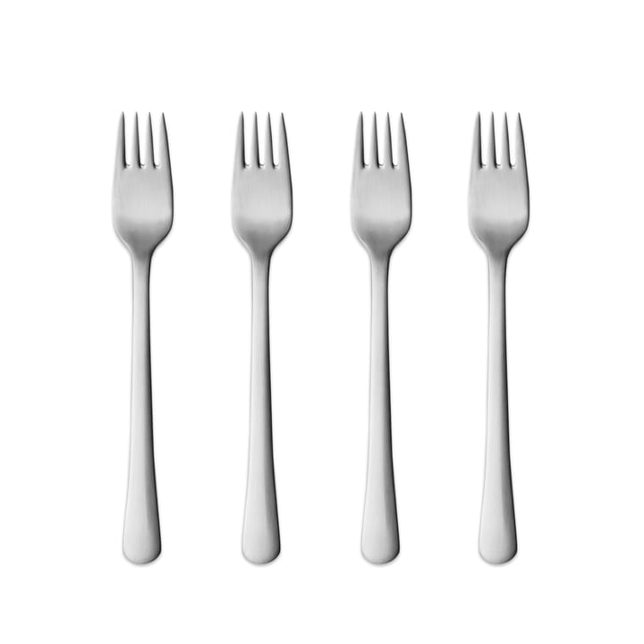 Copenhagen matte cake fork - 4-pack - Georg Jensen