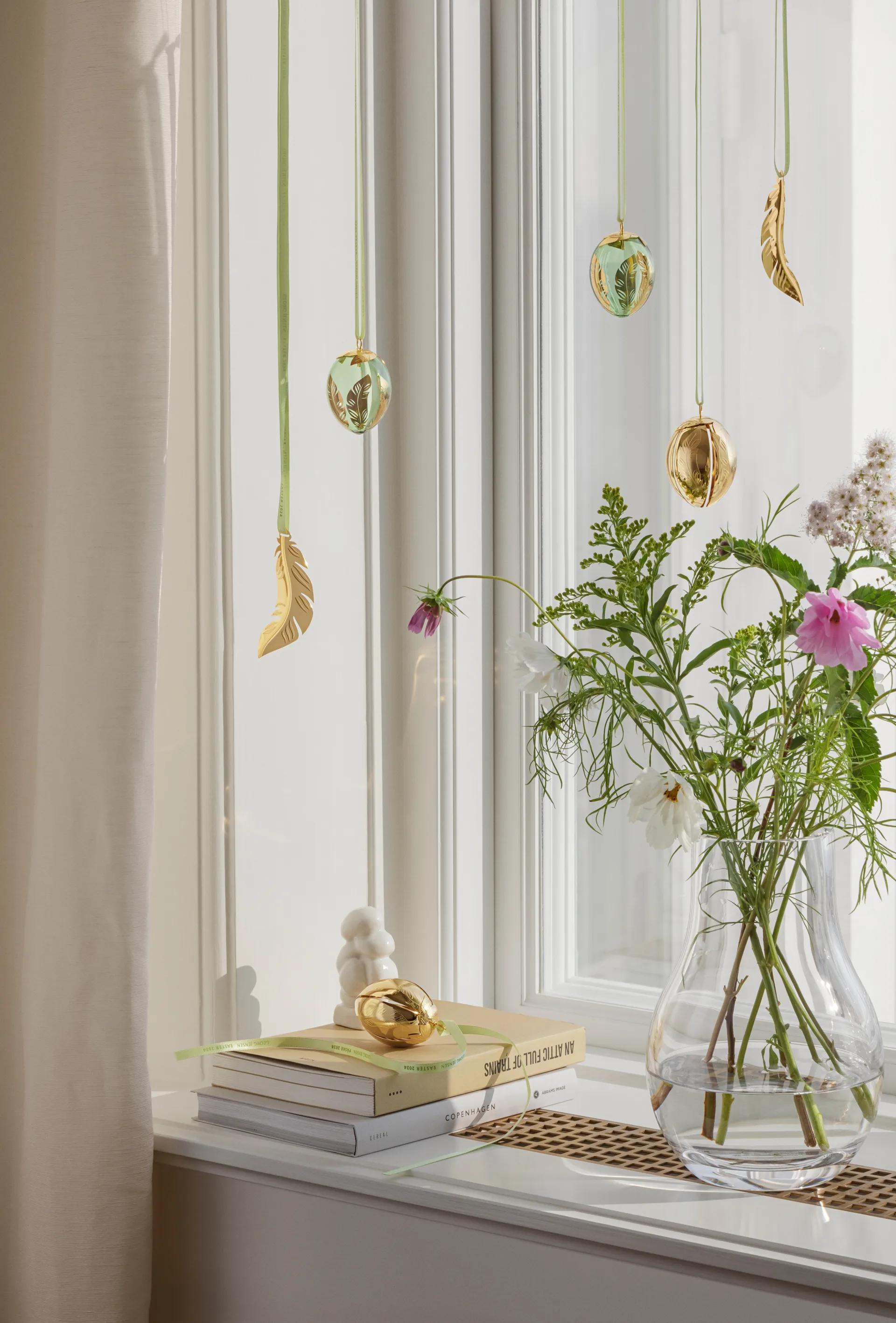 Georg Jensen Easter egg pendant 2024, 18 K Gold Plated Georg Jensen