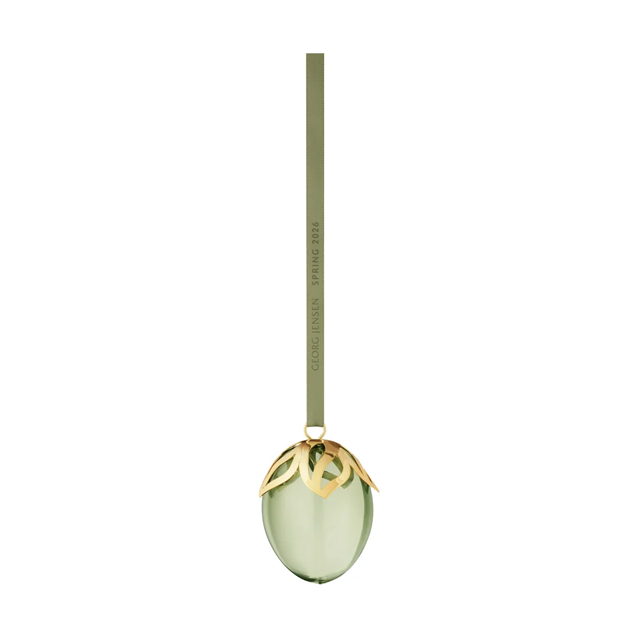 Georg Jensen Easter egg pendant, Green-18 K gold-plated, 2026 Georg Jensen