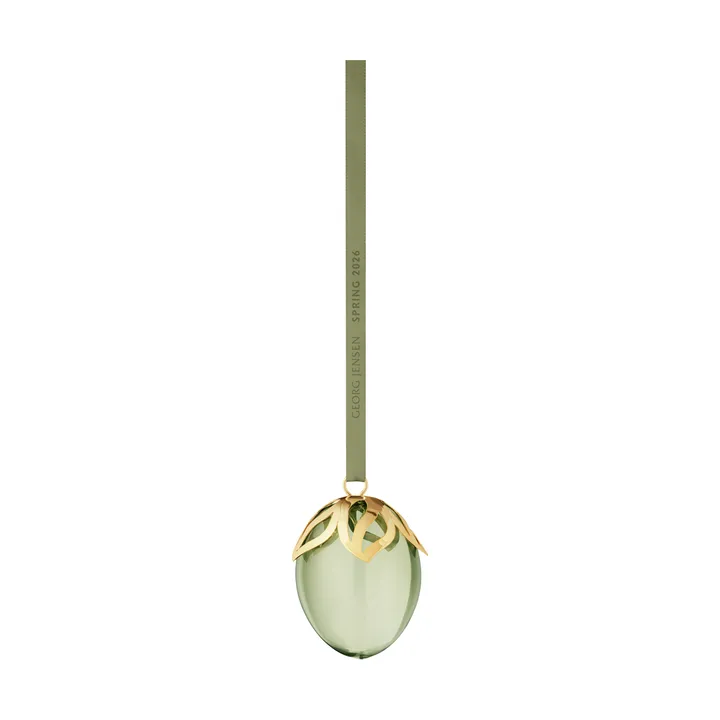 Georg Jensen Easter egg pendant - Green-18 K gold-plated, 2026 - Georg Jensen