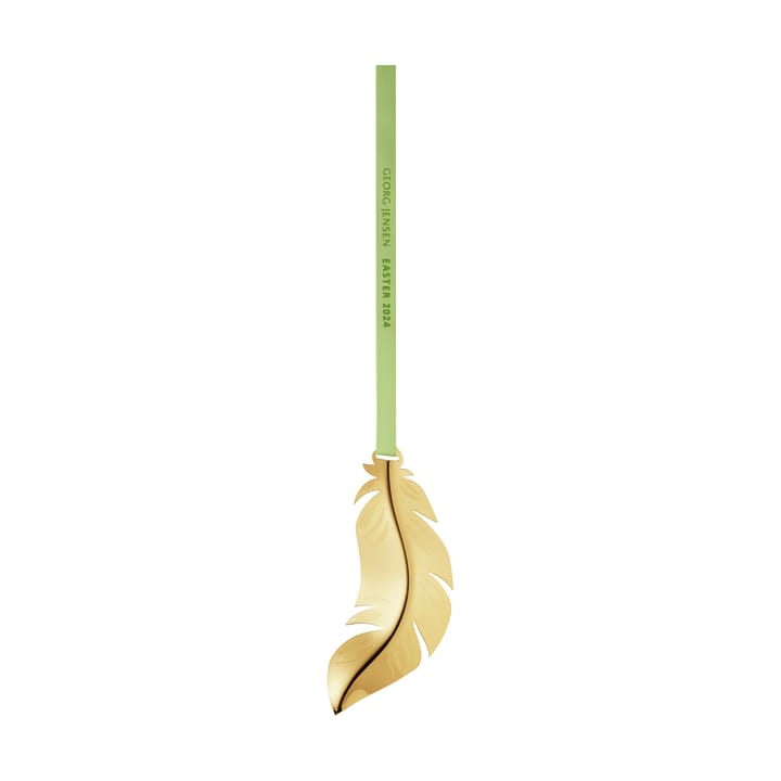 Georg Jensen Easter feather pendant 2024, 18 K Gold Plated Georg Jensen