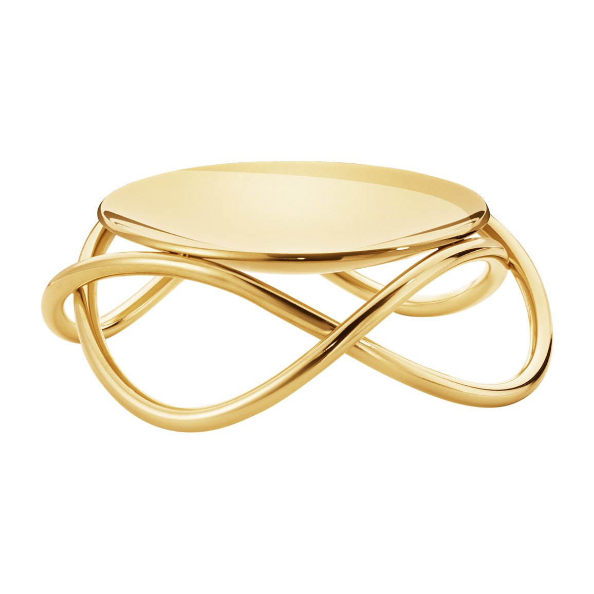Georg Jensen Glow candleholder small Gold plated 18K