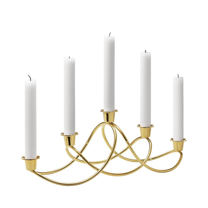 Harmony candle holder - gold plated - Georg Jensen