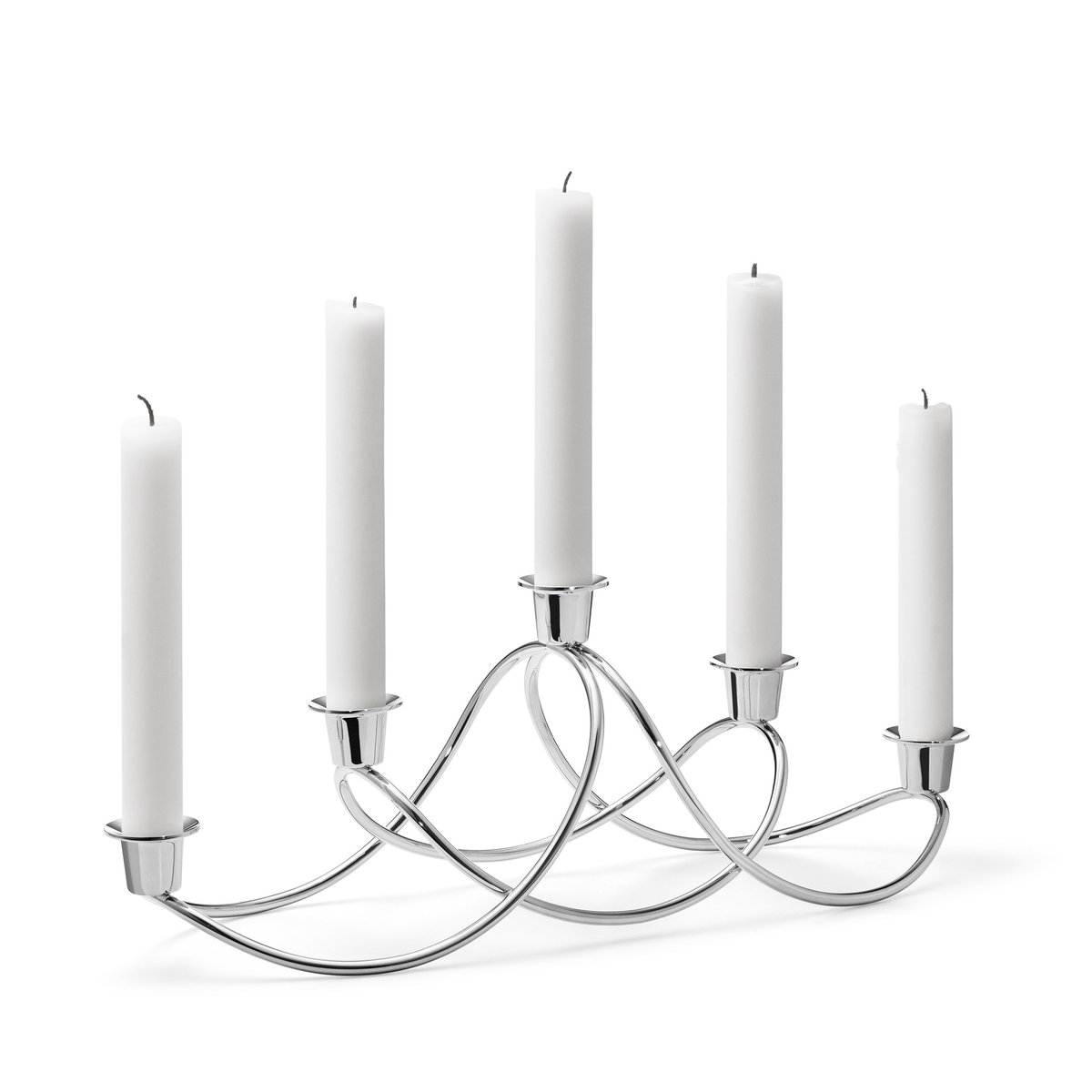 Georg Jensen Harmony candle holder polished | Scandinavian Design | Candle holders | Silver-coloured