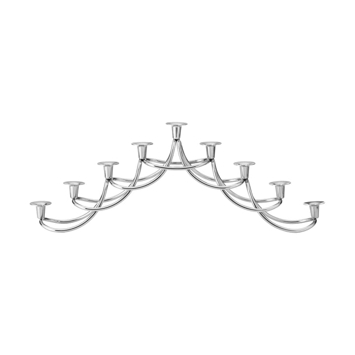 Harmony menorah candle holder - Stainless steel - Georg Jensen