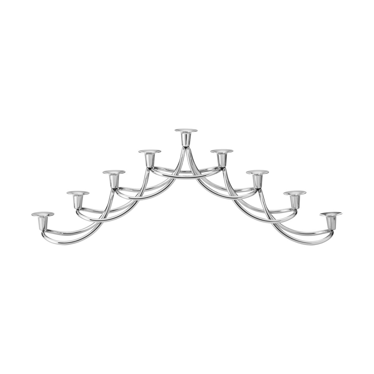 Georg Jensen Harmony menorah candle holder Stainless steel