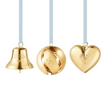 Heart, Bell and Ball set - gold-plated - Georg Jensen