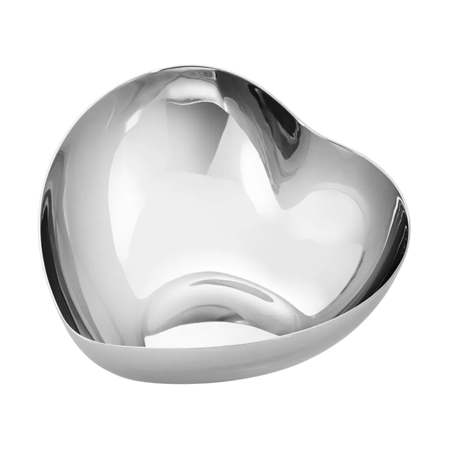 Heart tray, Silver, small Georg Jensen