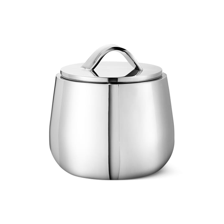 Helix sugar bowl with lid - Stainless steel - Georg Jensen