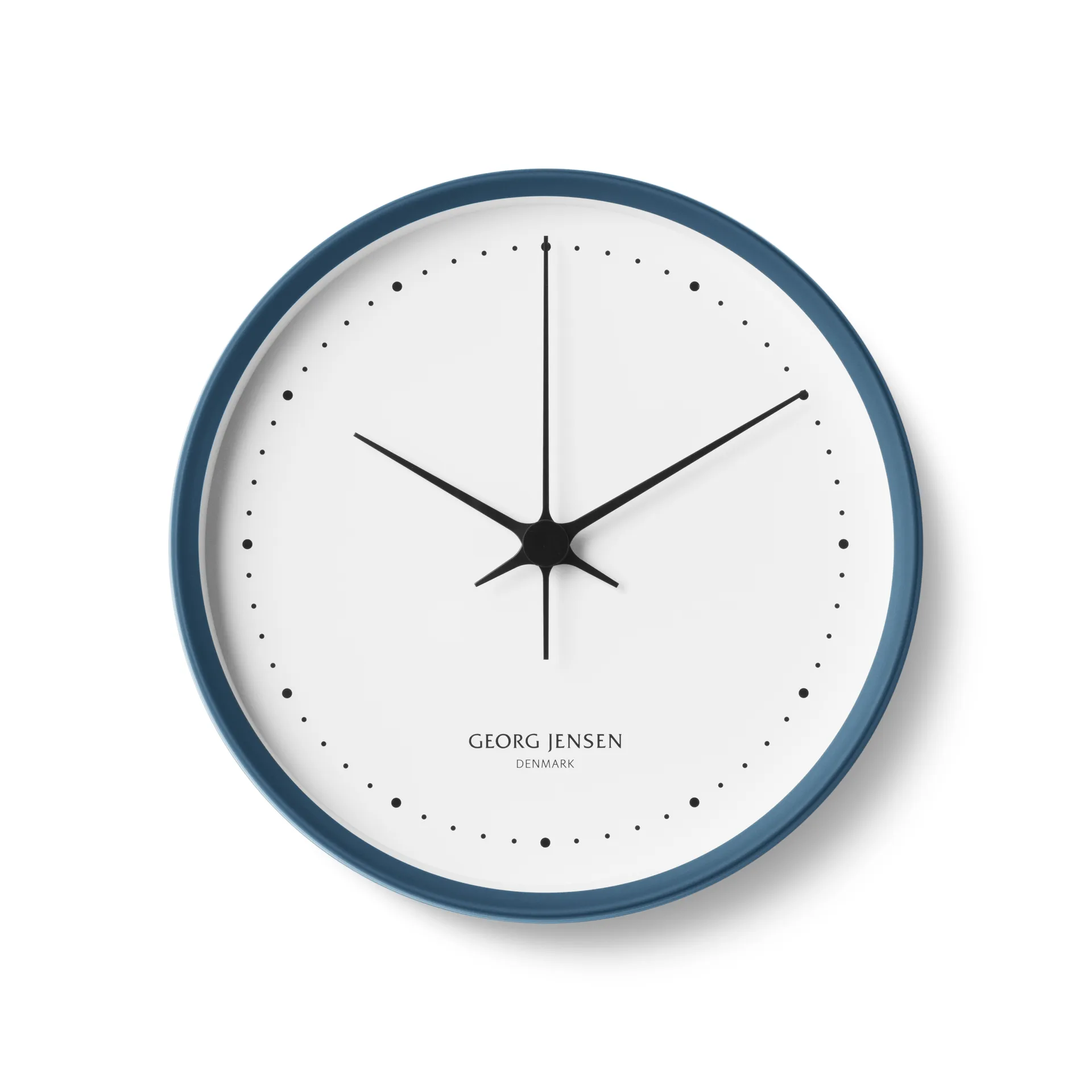Henning koppel wall clock Ø 22 cm, Blue-white Georg Jensen