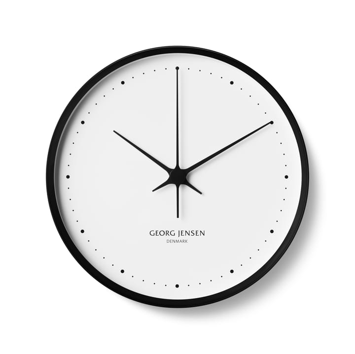 Henning koppel wall clock Ø 30 cm - Black-white - Georg Jensen