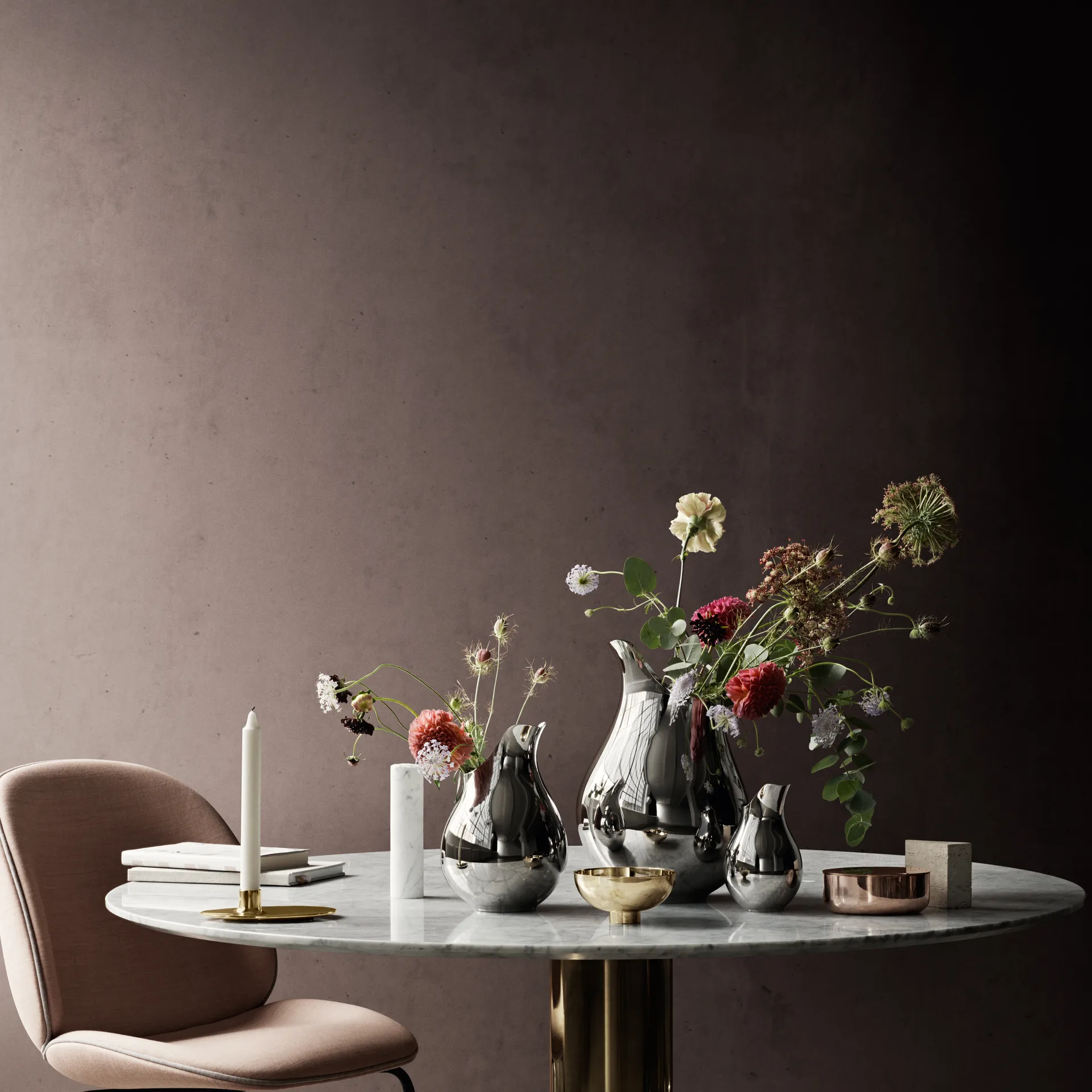 Ilse bowl brass, Ø 12.5 cm Georg Jensen