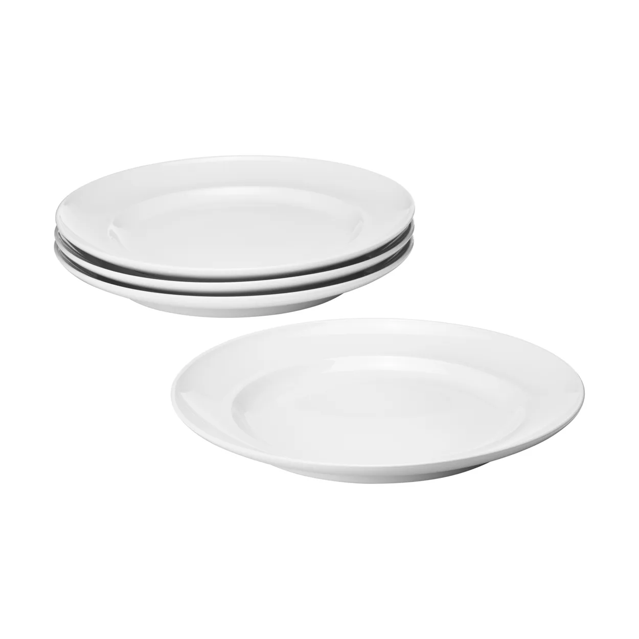 Georg Jensen Koppel dinner plate o27 cm 4-pack White
