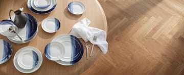 Koppel lunch plate decor Ø22 cm - White-blue - Georg Jensen