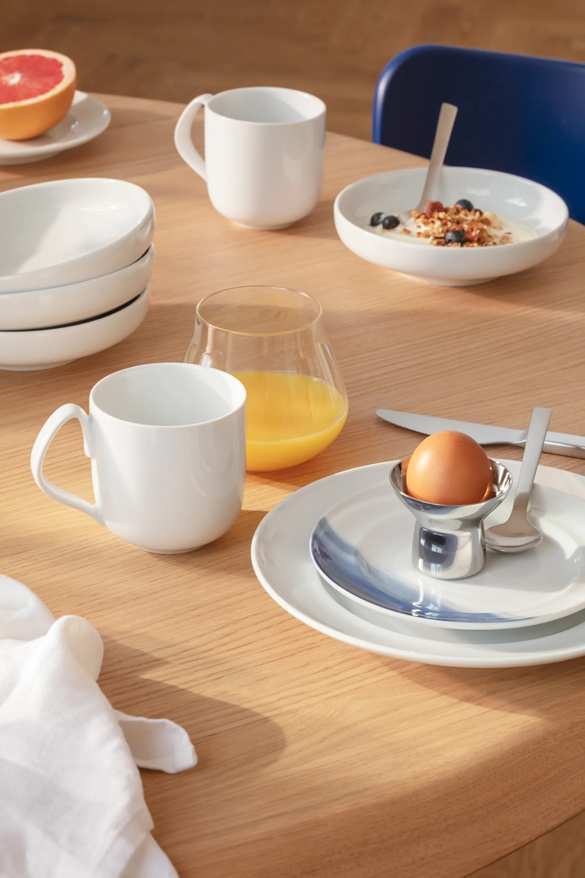 Koppel side plate Ø16 cm, White Georg Jensen