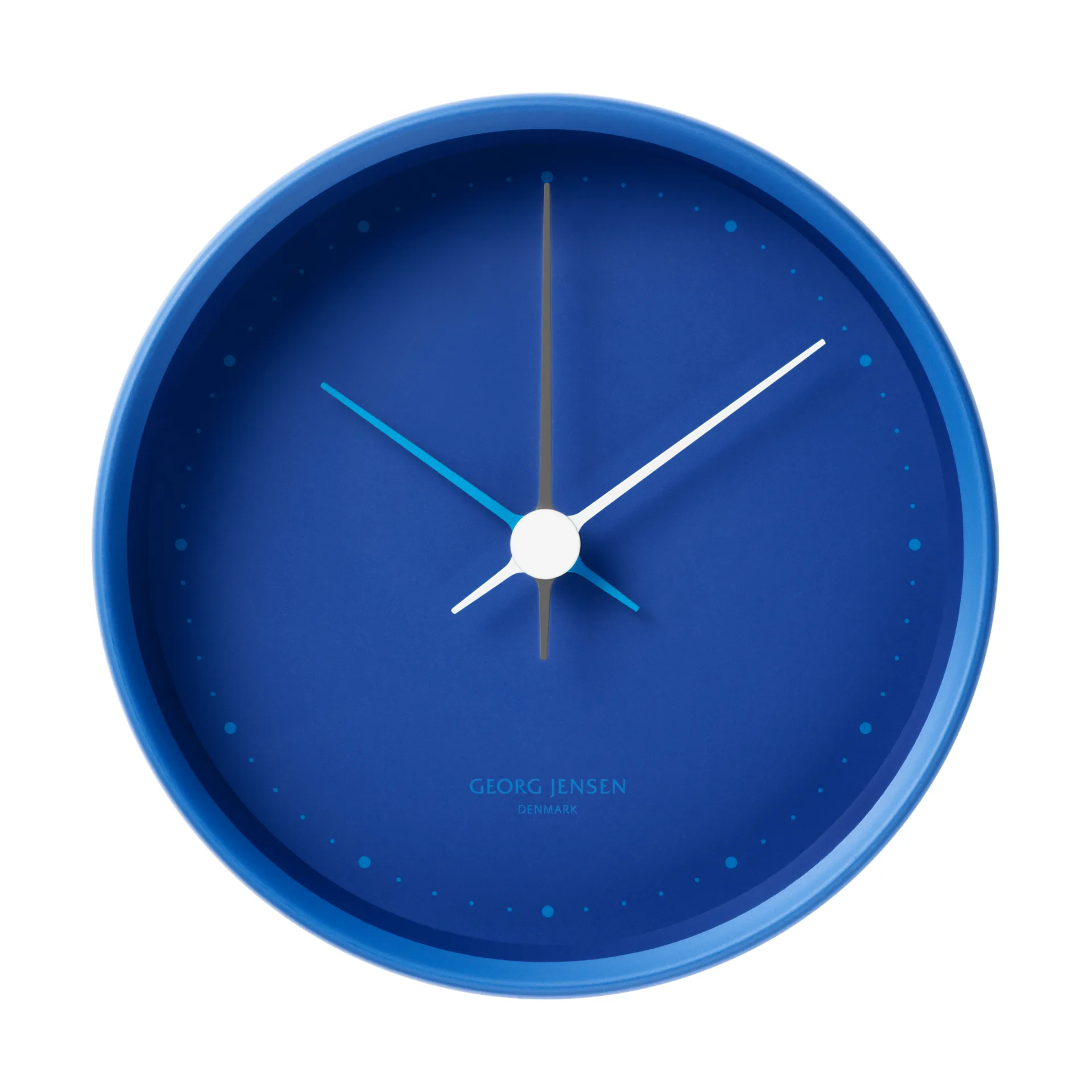 Koppel wall clock Ø10 cm, Iconic blue Georg Jensen