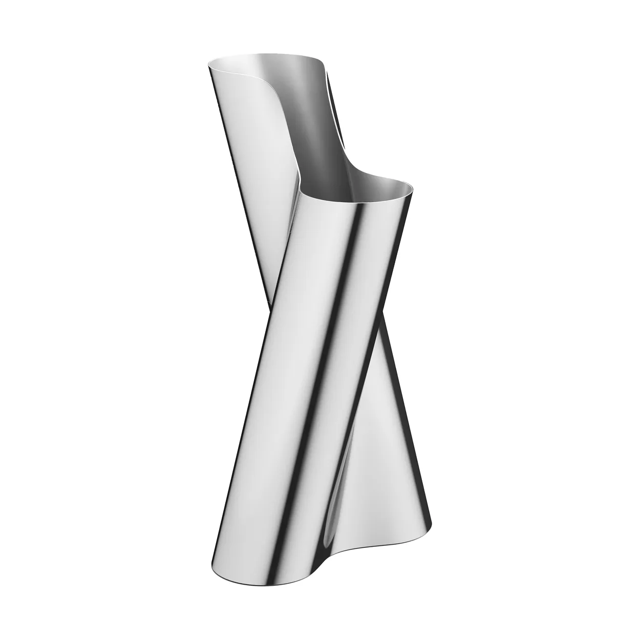 Georg Jensen Lituus floor vase 49.8 cm Stainless steel