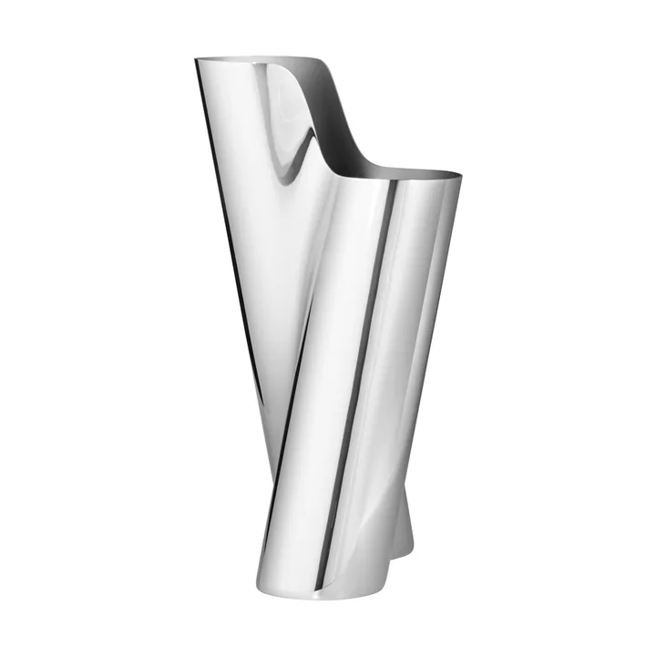 Lituus vase - Stainless steel, small - Georg Jensen