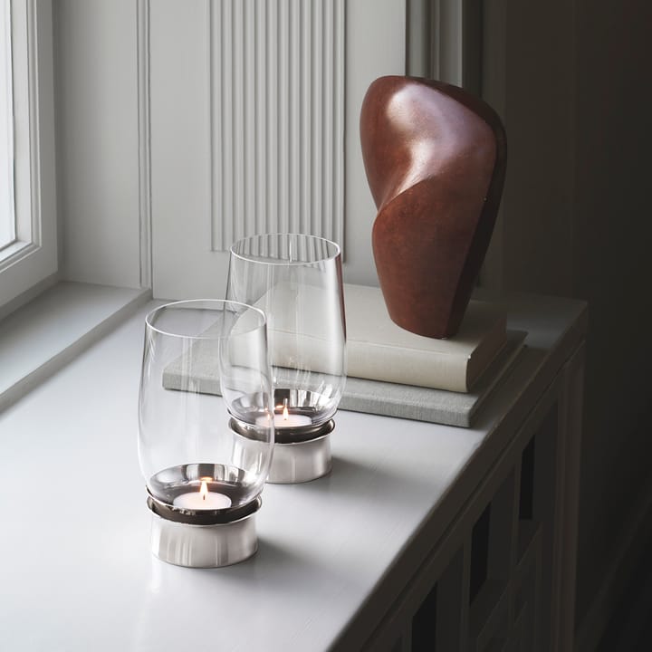 Lumis lantern, stainless steel Georg Jensen
