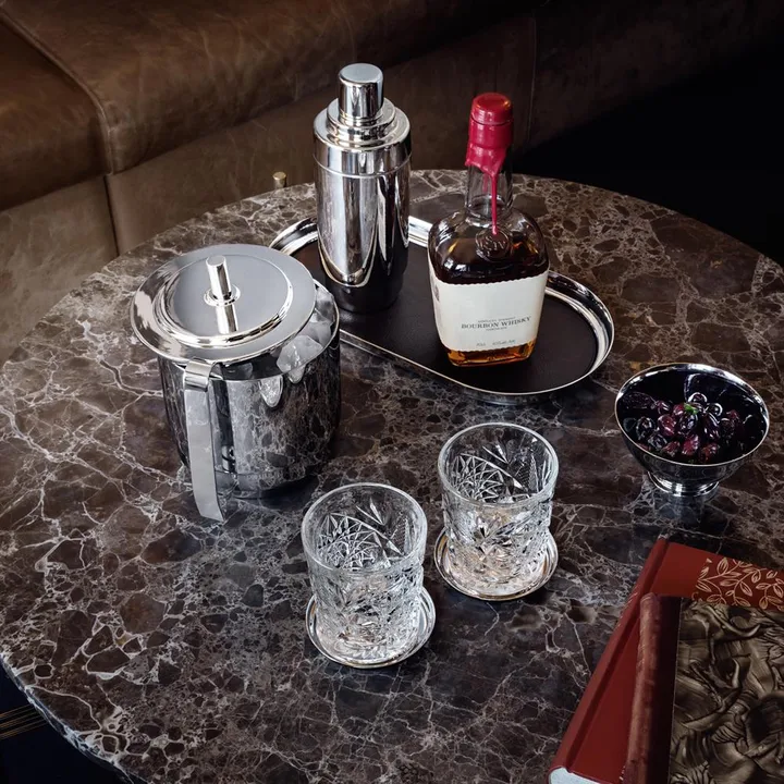 Manhattan ice bucket and tongs from Jensen