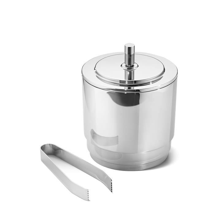 Manhattan ice bucket and tongs - stainless steel - Georg Jensen