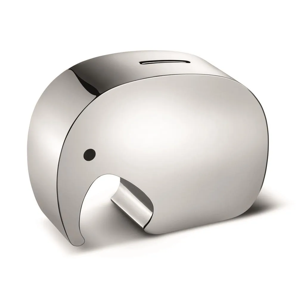 Georg Jensen Moneyphant moneybox 12.6 cm | Scandinavian Design | Children's room accessories | Grey