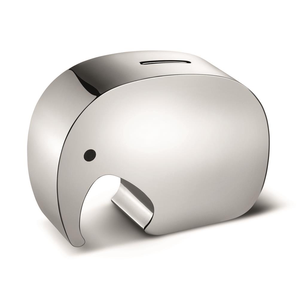 Georg Jensen Moneyphant moneybox 12.6 cm | Scandinavian Design | Children's room accessories | Grey