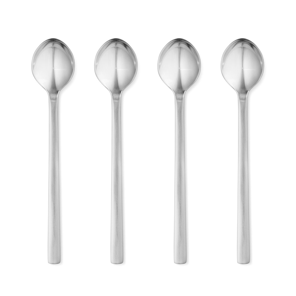 Georg Jensen New York latte spoons 4-pack | Scandinavian Design | Tea & coffee spoons | Silver-coloured
