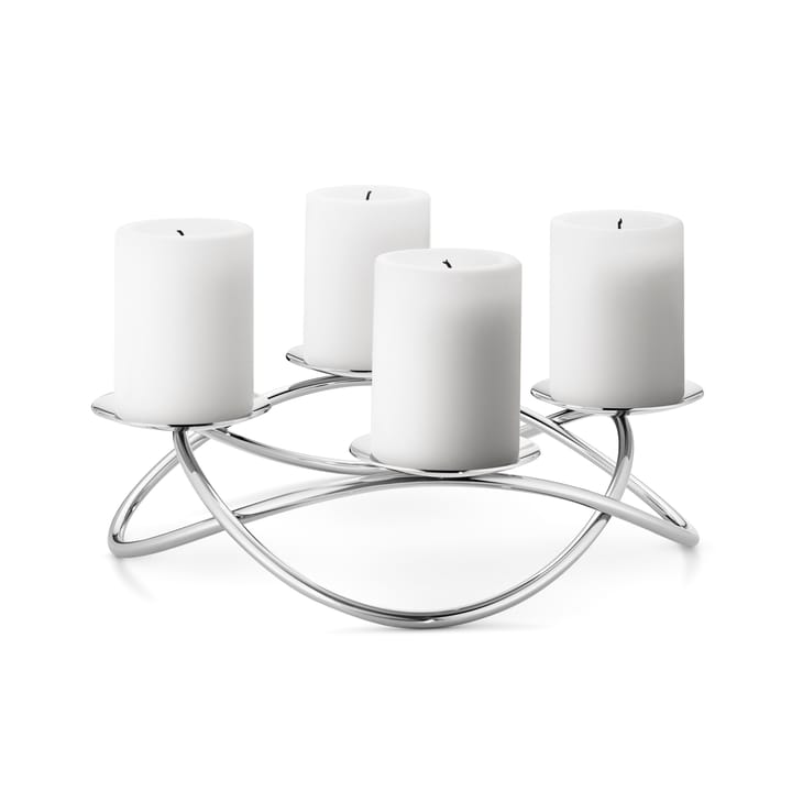 Season block candle holder - polished - Georg Jensen