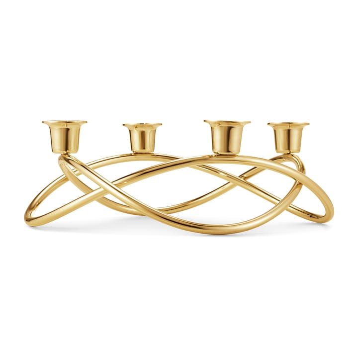 Season candleholder Ø26 cm - gold plated - Georg Jensen