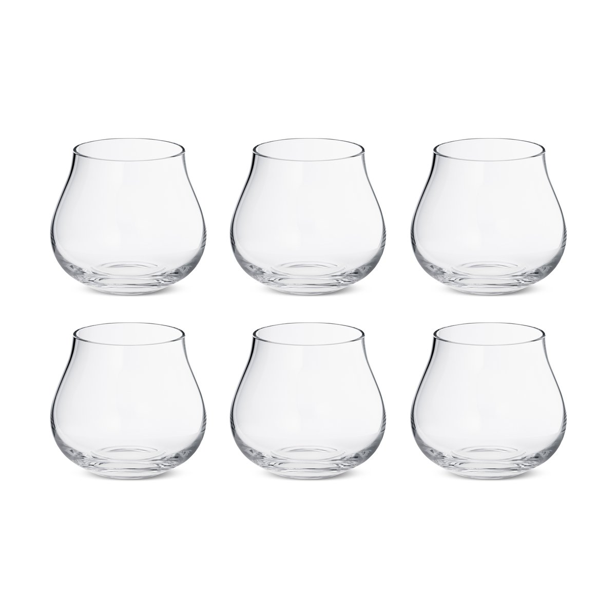 Georg Jensen Sky drinking glass low 38 cl 6-pack crystalline
