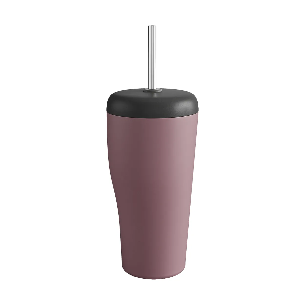 Georg Jensen Sky thermos cup with straw 40 cl Pink | Scandinavian Design | Thermal flasks & travel mugs | Pink