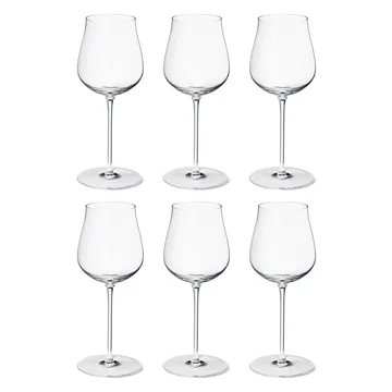 Sky white wine glass 35 cl 6-pack - crystalline - Georg Jensen